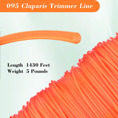 Parts Camp line loaded in trimmer head demonstrating easy installation benefit