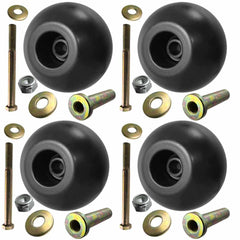 Parts 4 Outdoor front packaging showing four deck wheels and hardware, clear product overview
