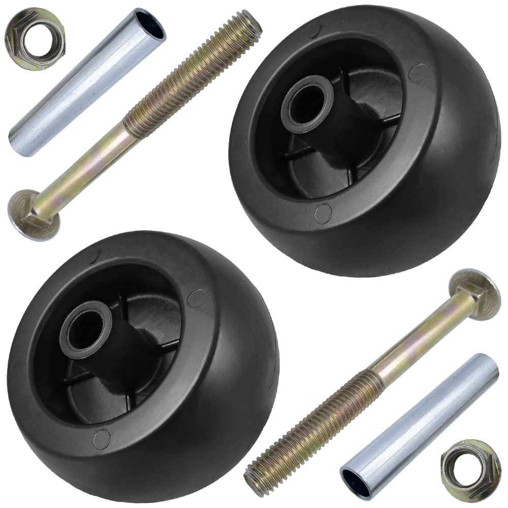 Parts 4 Outdoor front view of two deck wheels showing complete kit and fit