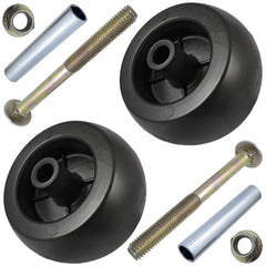 Parts 4 Outdoor front view of two deck wheels showing complete kit and fit