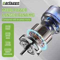 partszen carburetor mounted on a saw demonstrating restored starting reliability