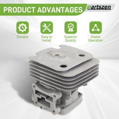 partszen cylinder piston close-up ports displaying precise machining benefit