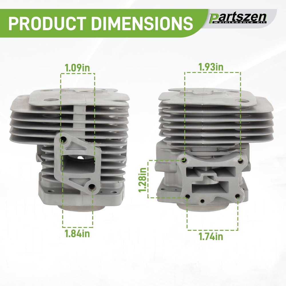 partszen cylinder piston held in hand to show scale and installation ease benefit