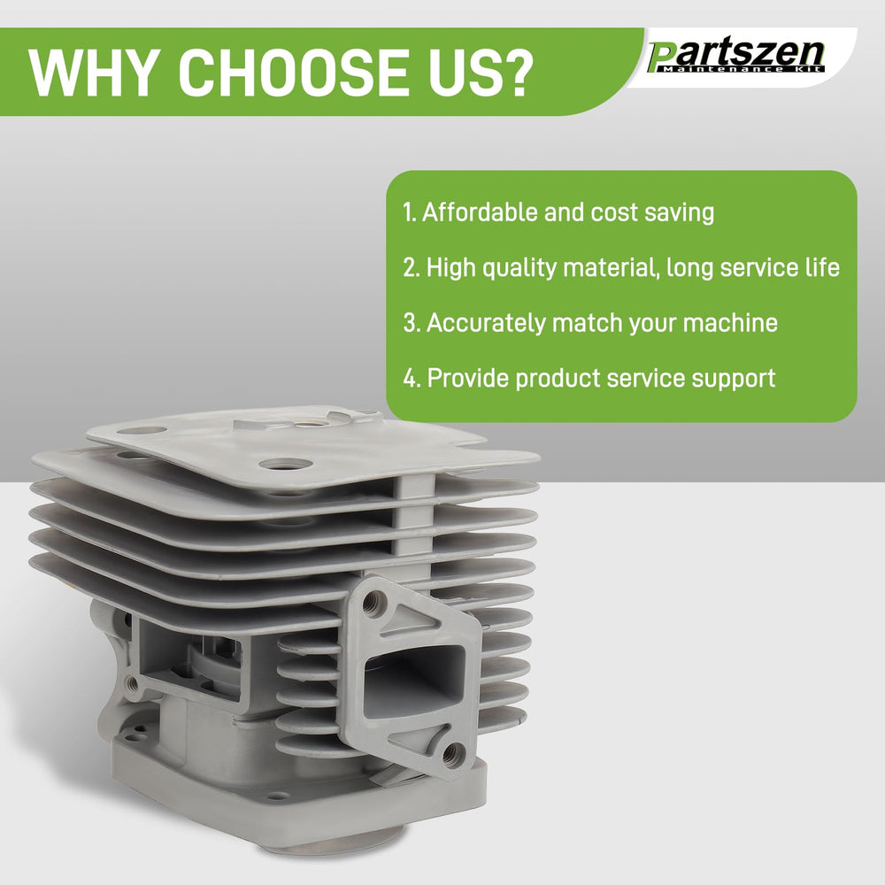 partszen cylinder piston packaging with parts list for easy identification benefit