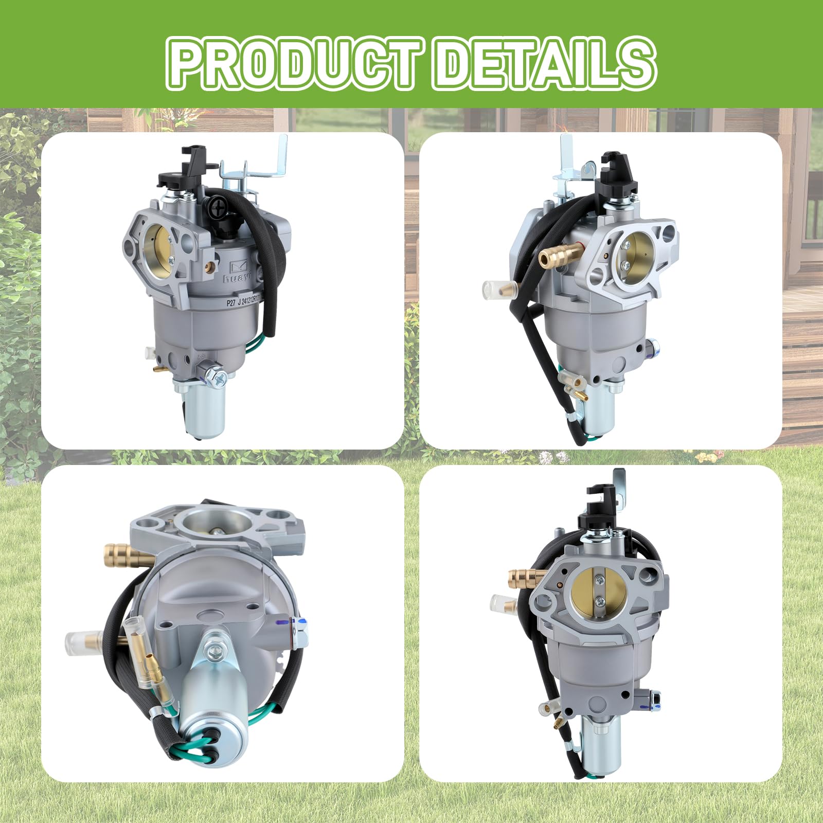 partszen HUAYI carburetor choke lever detail illustrating manual choke control for cold starts