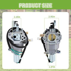 partszen HUAYI carburetor side profile highlighting compact aluminum body and durable construction