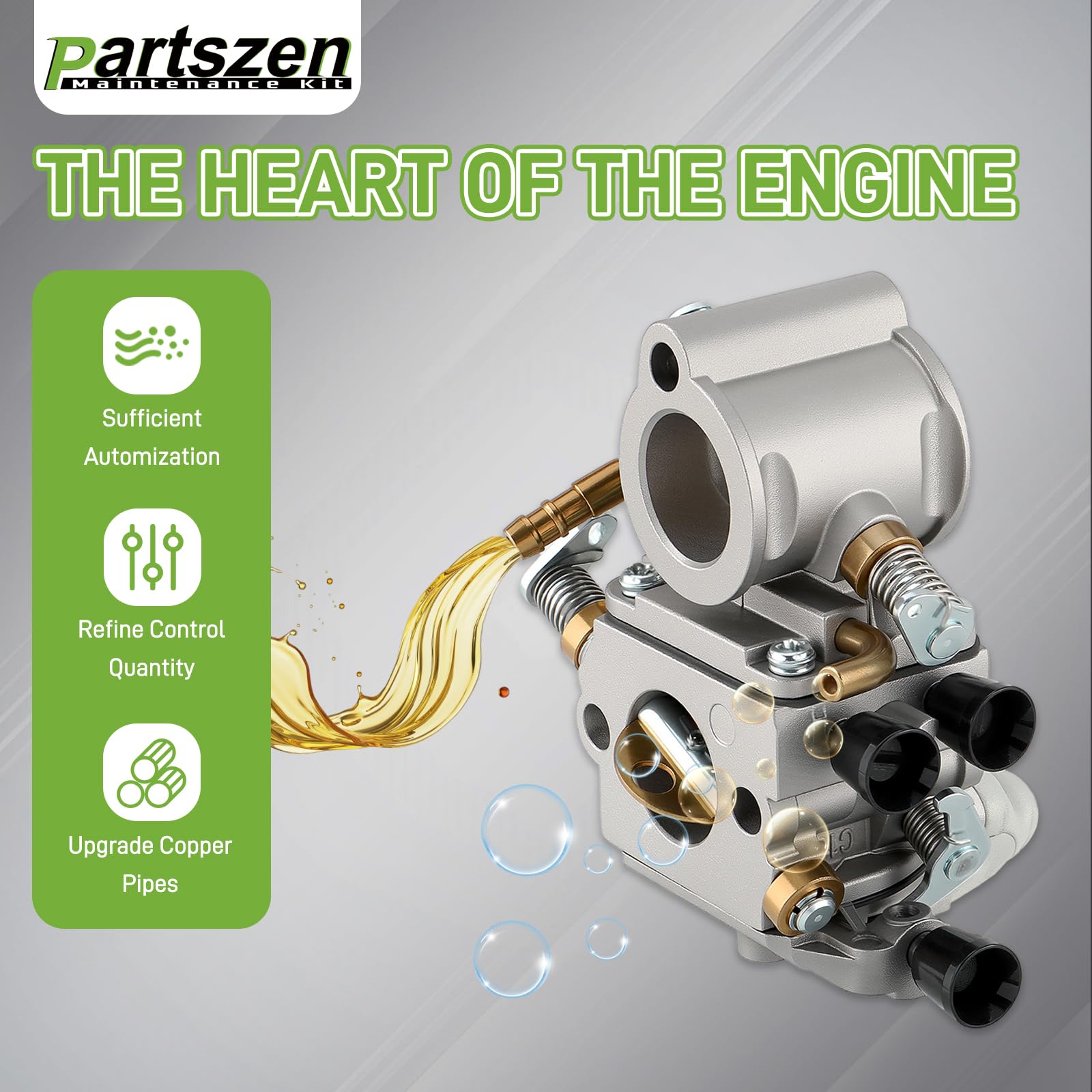 partszen kit components laid out for convenient single-package replacement