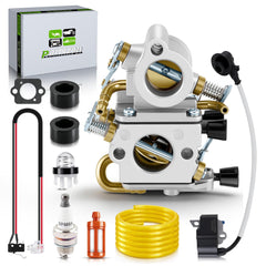 partszen carburetor front view showing mounting points and benefit of easy fit