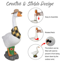 PARTYGEARS stone-textured base and webbed feet providing stable outdoor placement