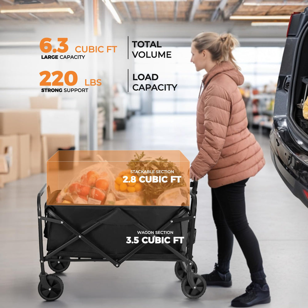 PASAMIC folded compact size fitting in car trunk for quick transport and storage