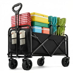 PASAMIC front view of wagon showing roomy cargo and stable base for easy hauling