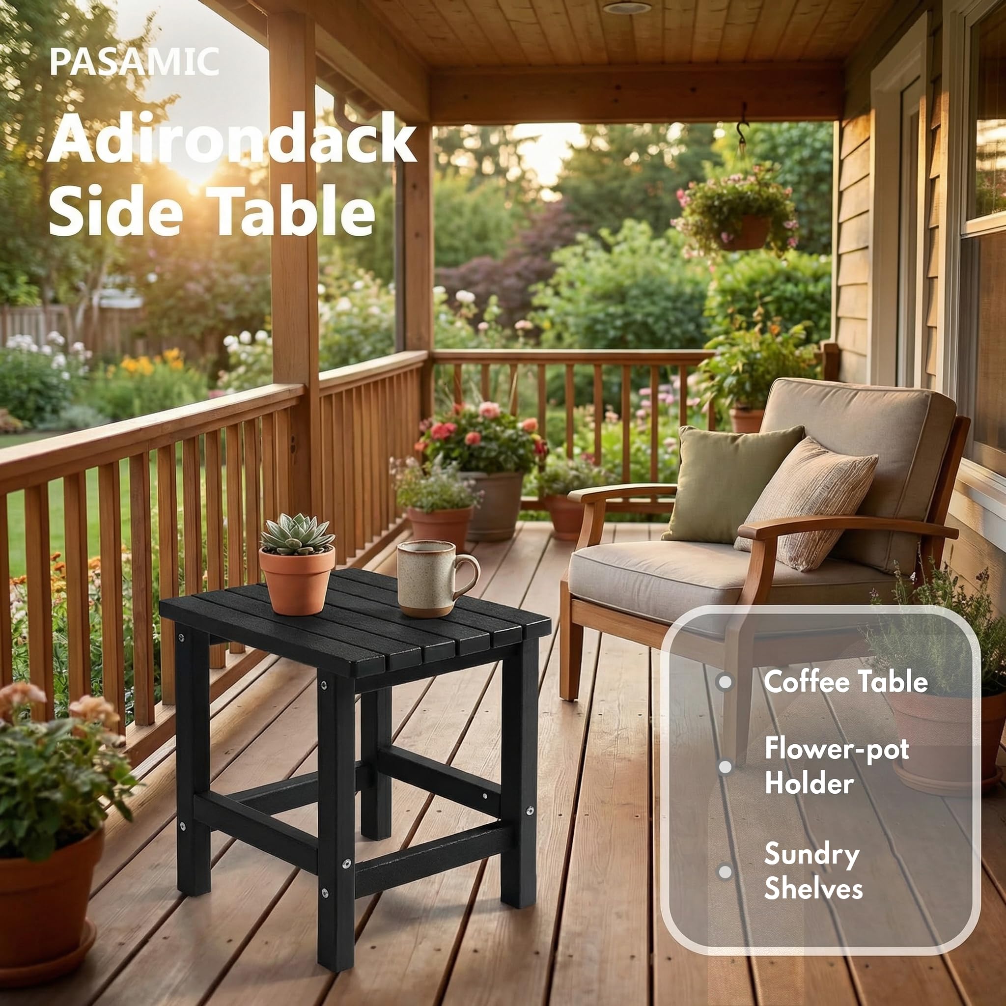 PASAMIC poolside lifestyle photo showing water resistance and outdoor use