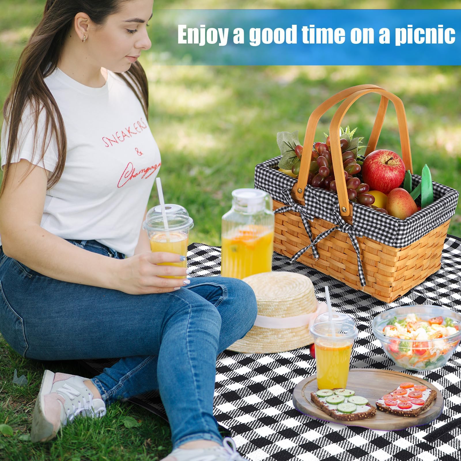 Patelai basket next to soda can showing scale and compact portable size