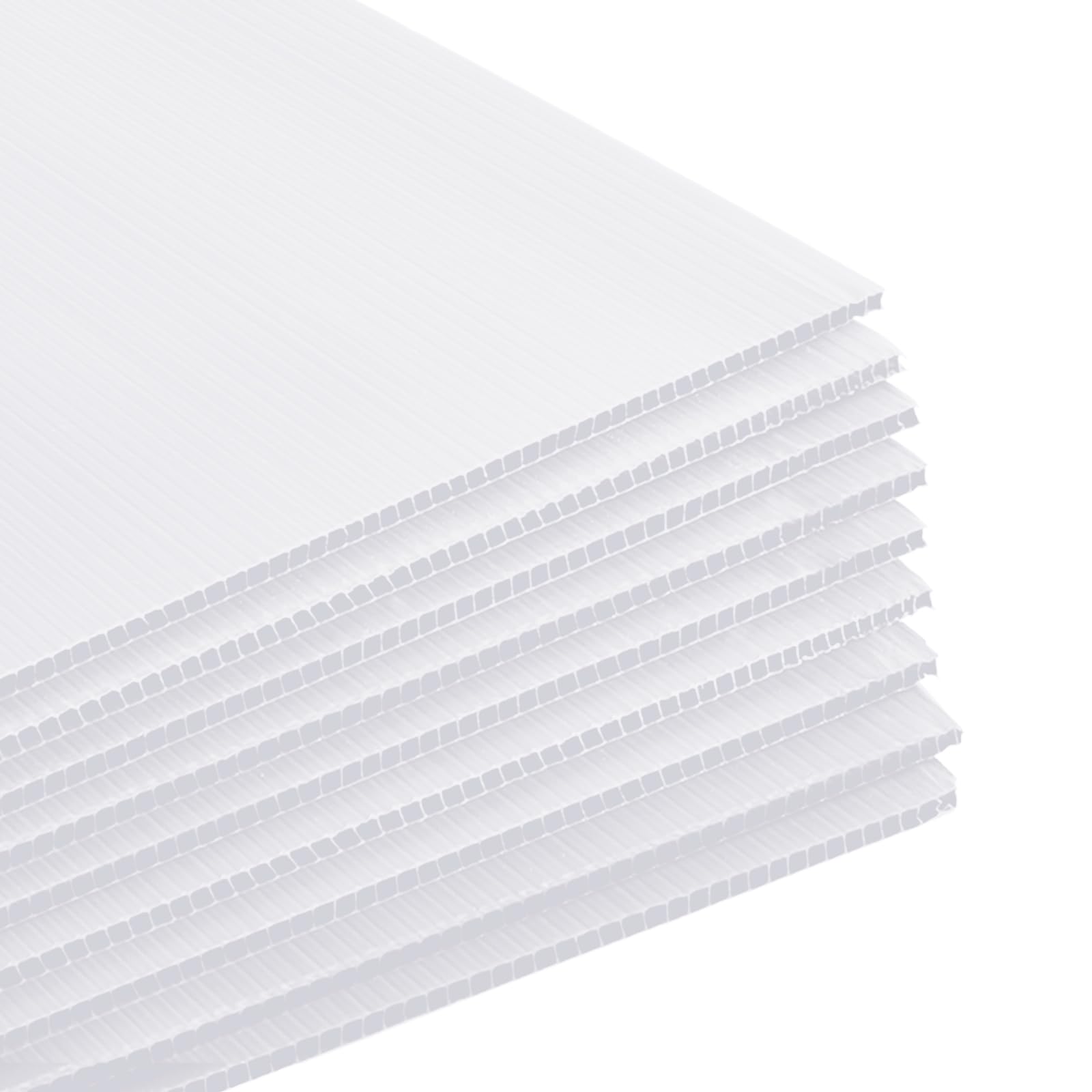 Patelai front view pack showing six white waterproof poster boards for clear signage