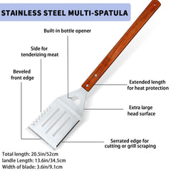 Patelai solid spatula close-up showing smooth edge for sturdy lifting