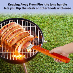 Patelai wooden handle detail with rivets for secure comfortable grip