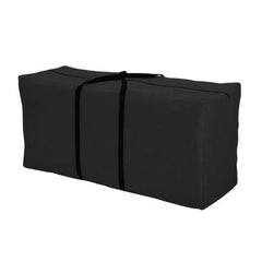 PATERIC front view of 68-inch black storage bag protecting cushions and reducing weather damage