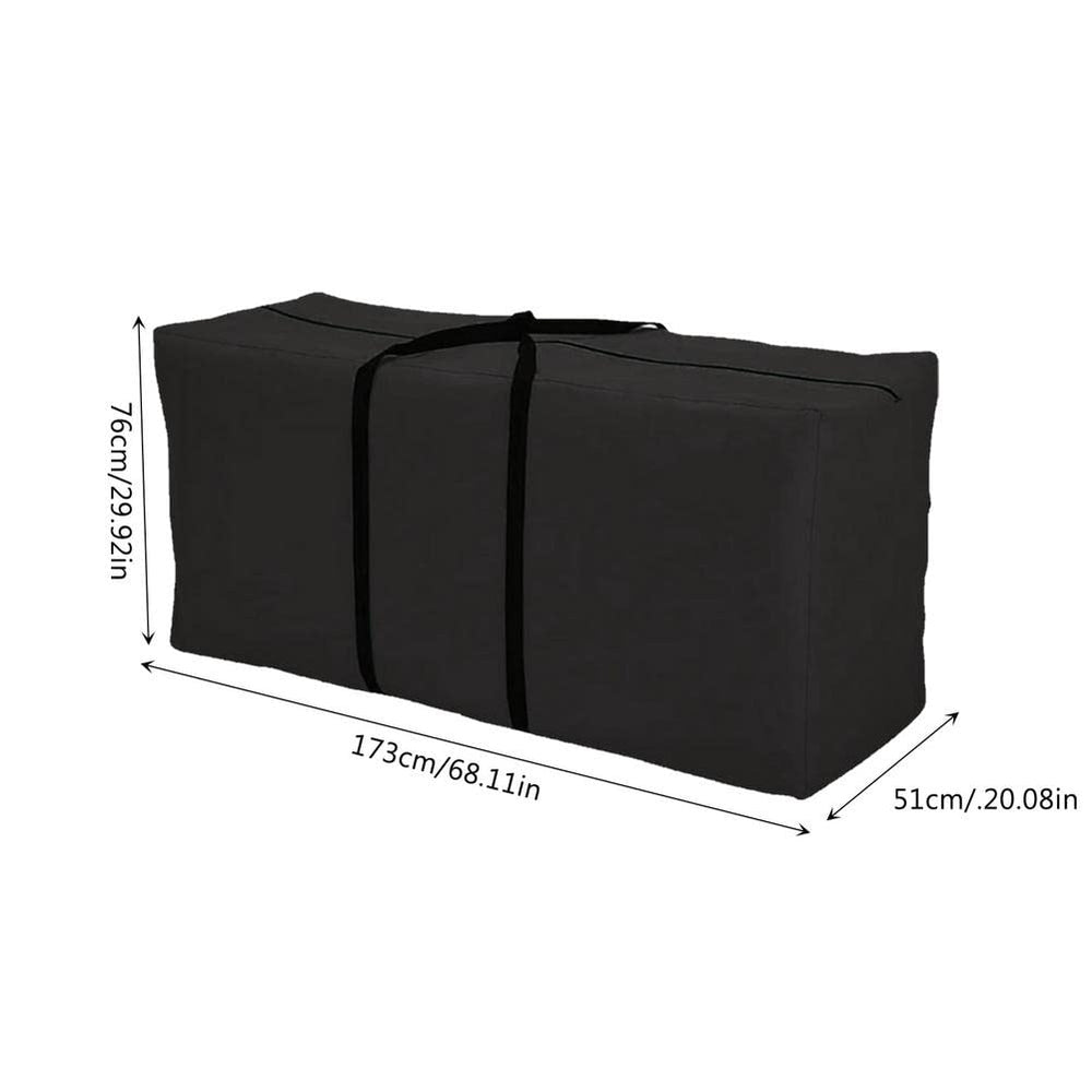 PATERIC open bag packed with large outdoor cushions showing maximized storage capacity