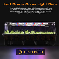 Patigrow close-up LED strips highlighting efficient light for faster growth
