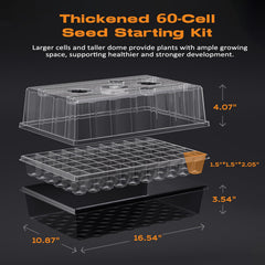 Patigrow LED grow light strips mounted on tray delivering adjustable light for stronger growth