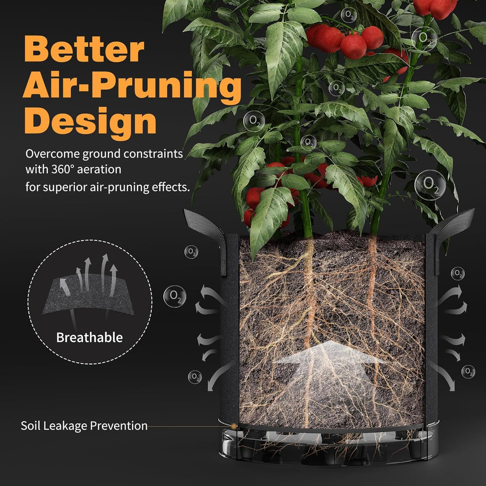 Patigrow reinforced handle detail showing strong lift points for portability