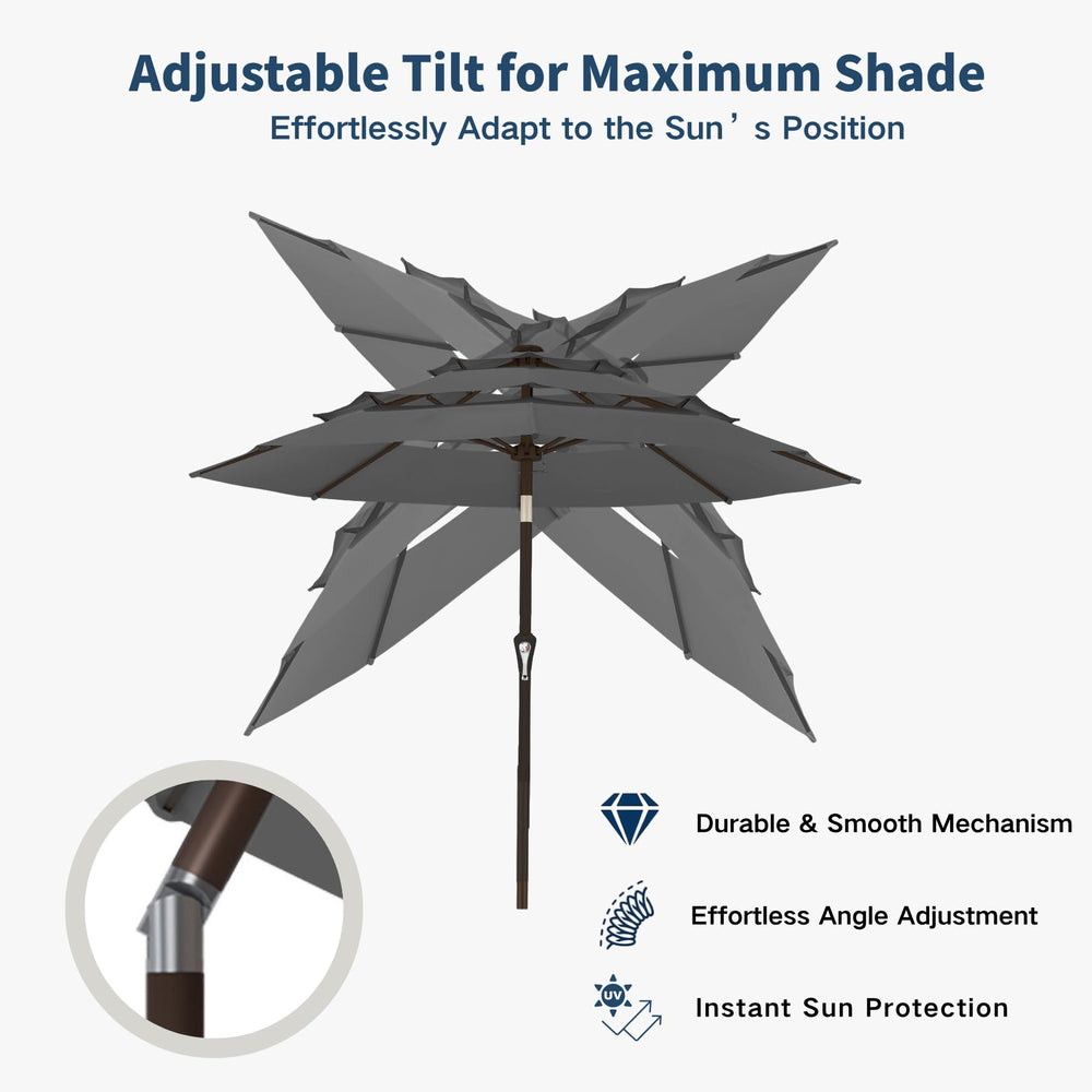 Patio Kingdom steel ribs and frame detail for improved wind resistance