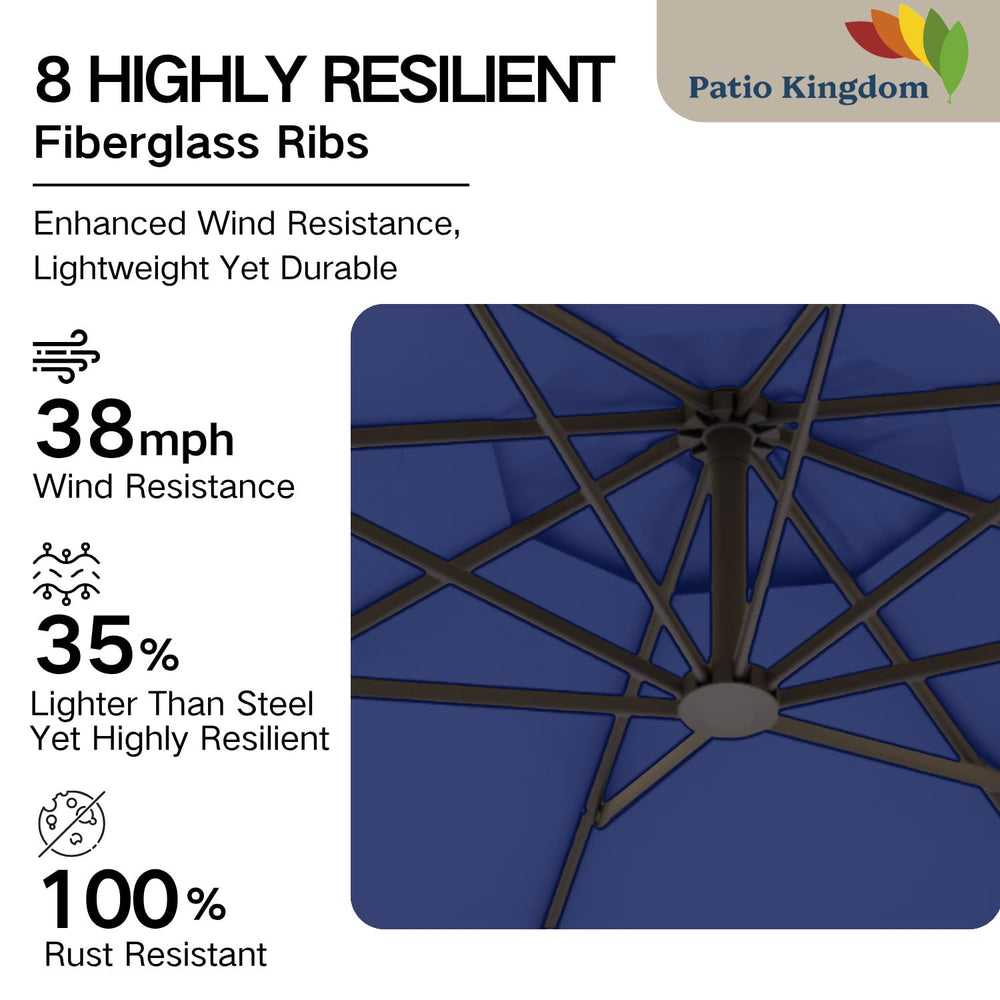 Patio Kingdom vented top demonstrating improved airflow and stability