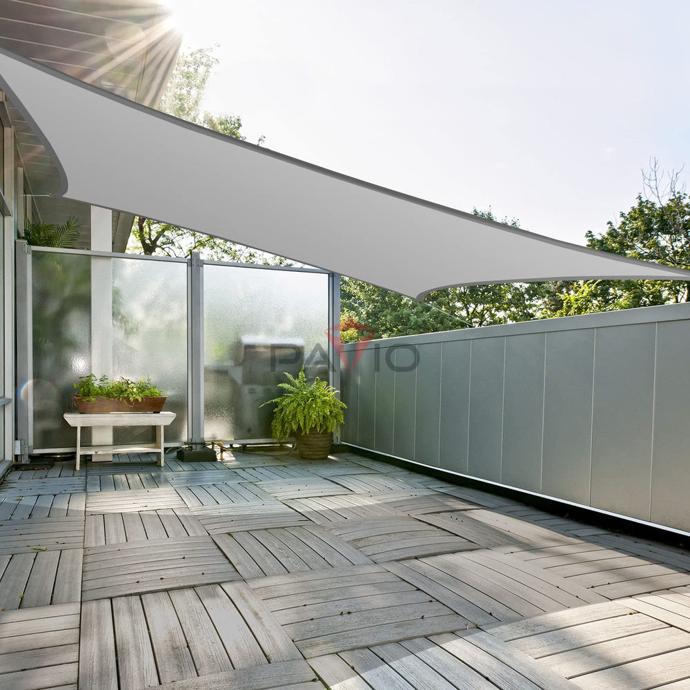 Patio brand fabric shedding water to show waterproof seam benefit