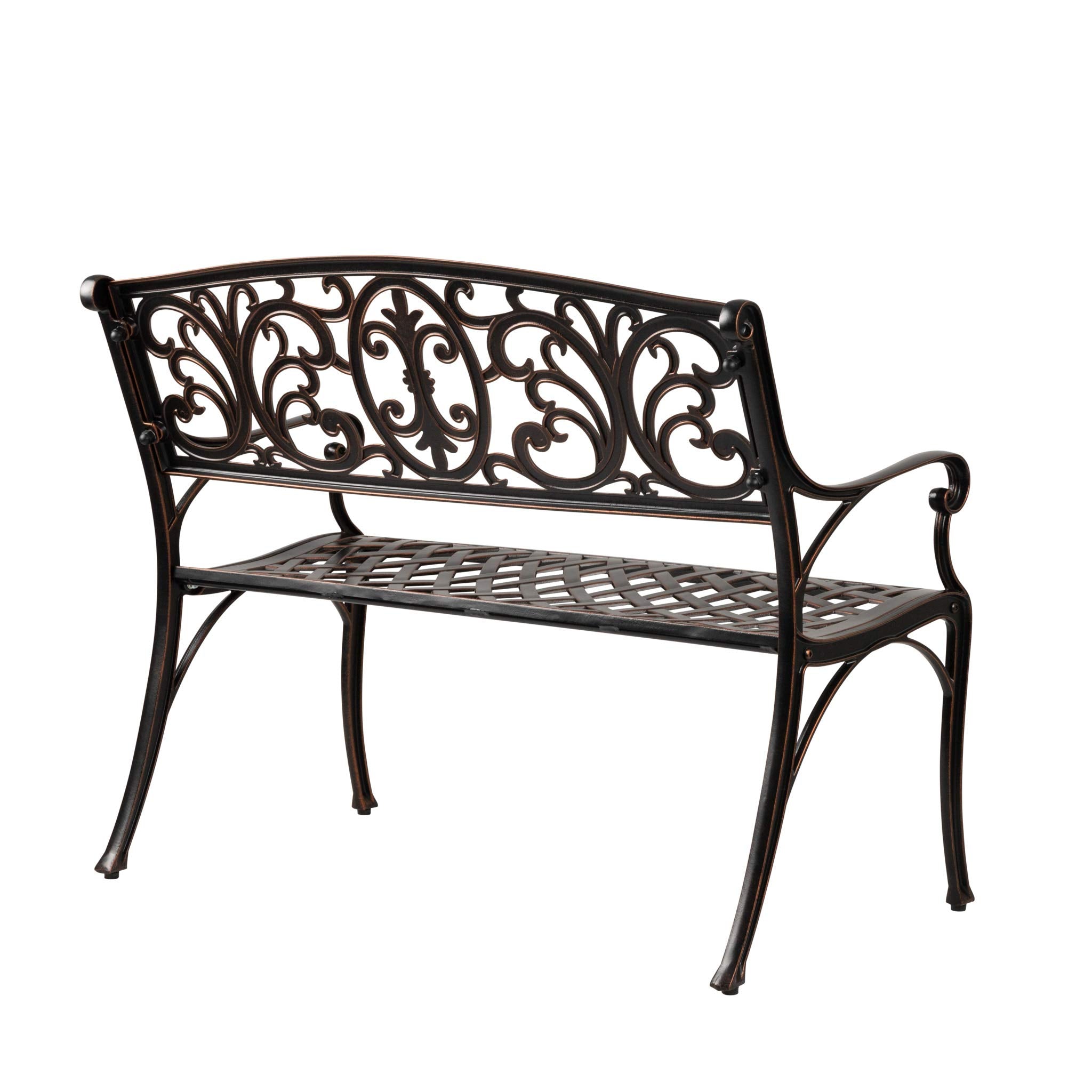 Patio Sense close-up of antique bronze finish highlighting weather-resistant protection