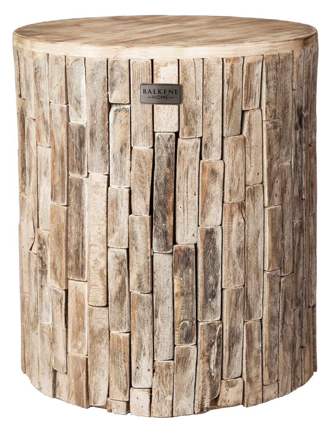 Patio Sense Elyse front view showing sturdy reclaimed wood and rustic charm