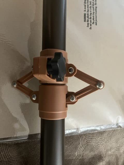 Patio Umbrella Lock packaging and components ready for installation