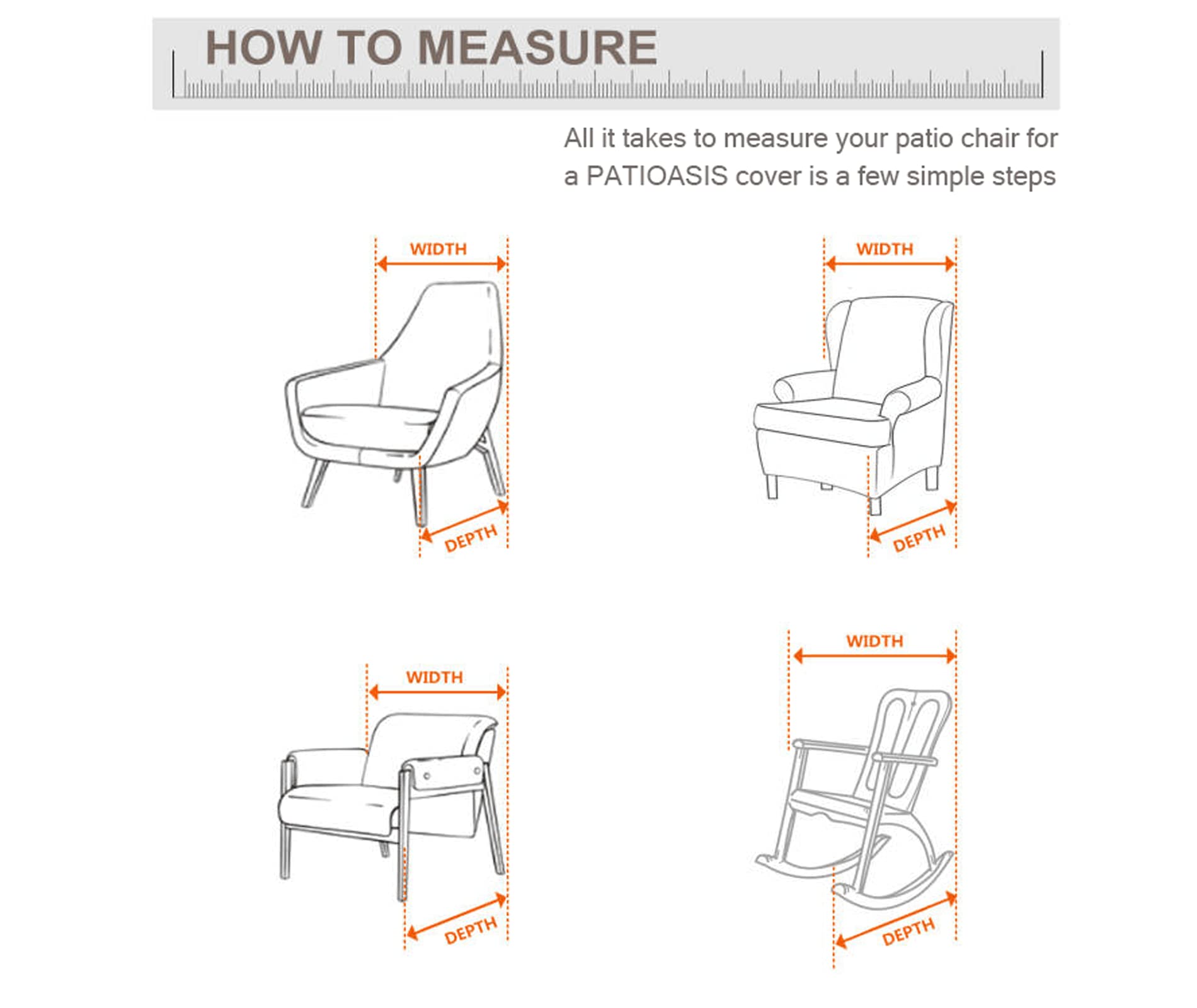 PATIOASIS close-up of 600D fabric texture, highlighting durable weather resistance