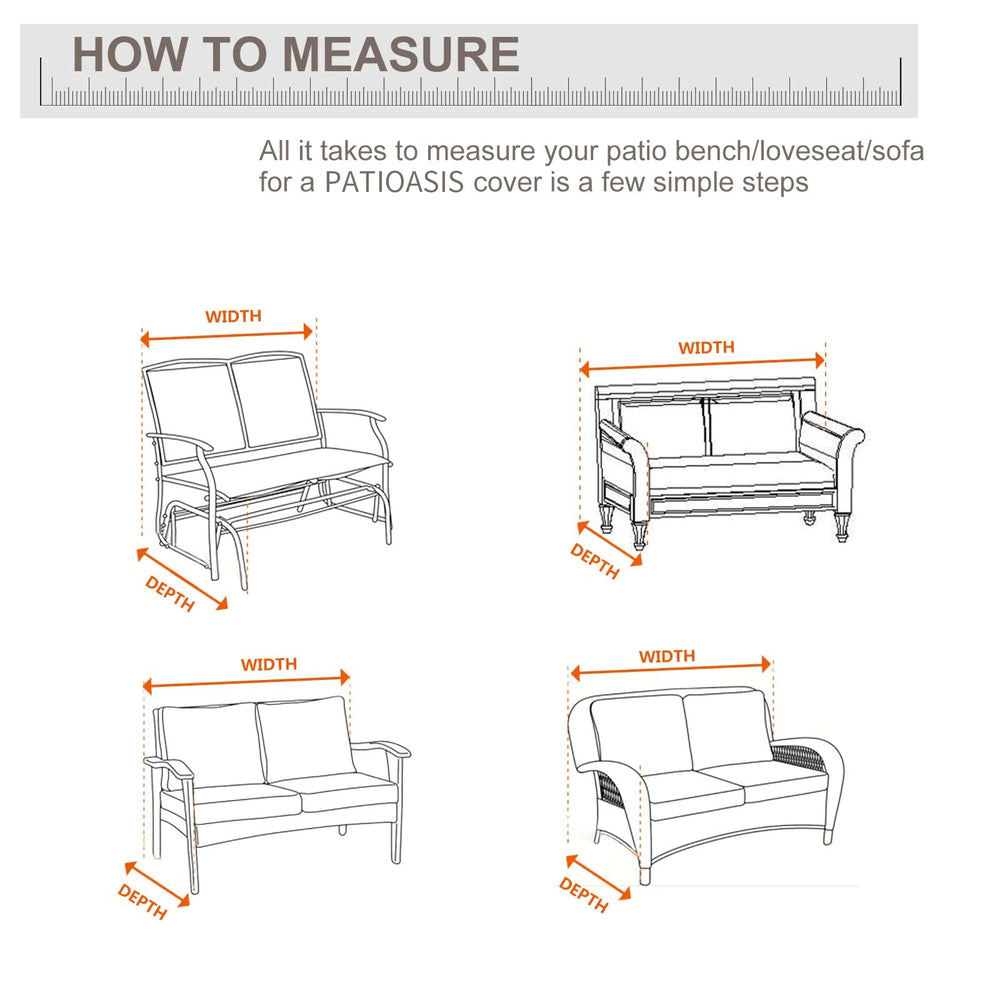 PATIOASIS close-up of 600D oxford fabric showing rip-resistant texture