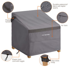 PATIOASIS locked hem and corner buckle showing windproof stability