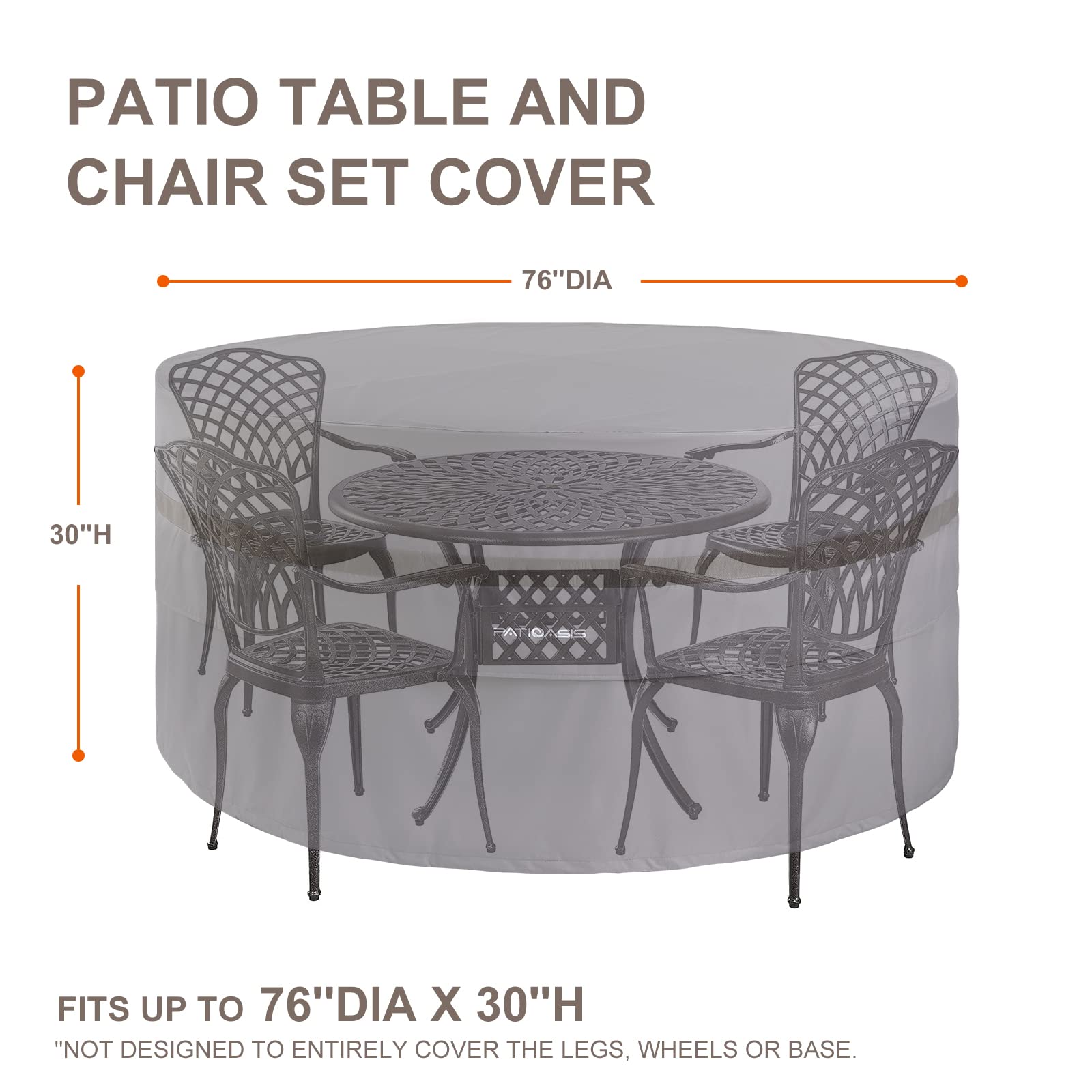 PATIOASIS side handle and toggle close-up, demonstrates easy placement and secure fit
