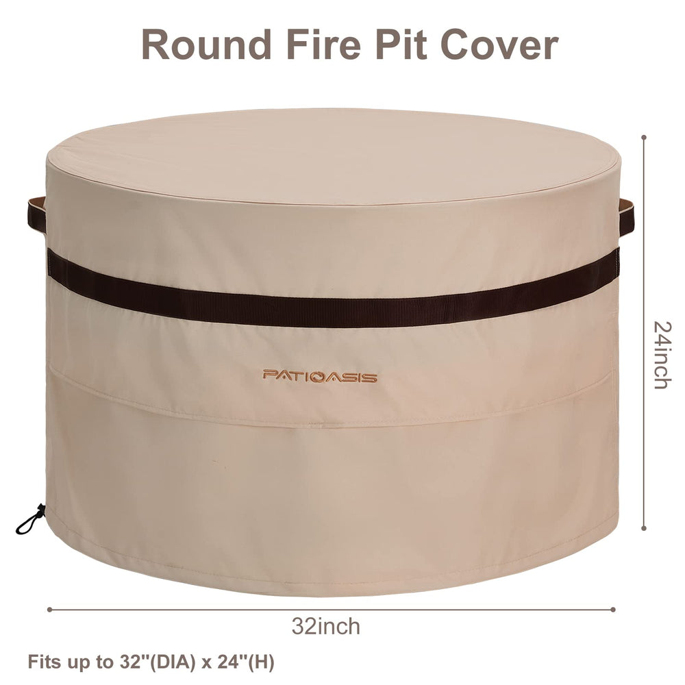 PATIOASIS side view highlighting adjustable drawstring for secure fit