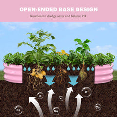 Patiobay assembled planter filled with vegetables on patio demonstrating productive use