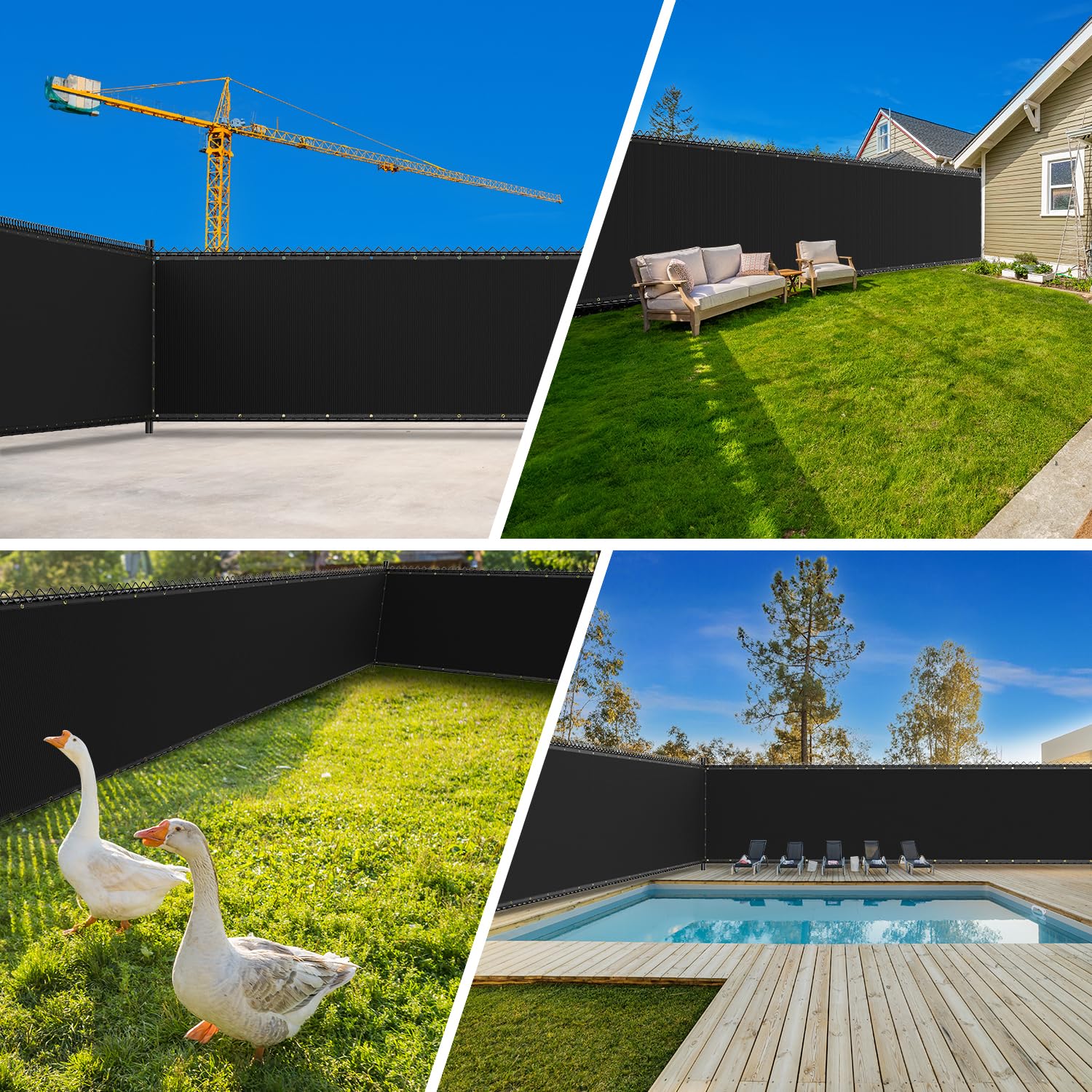 Patiobay ambiente residencial con malla creando una terraza privada segura