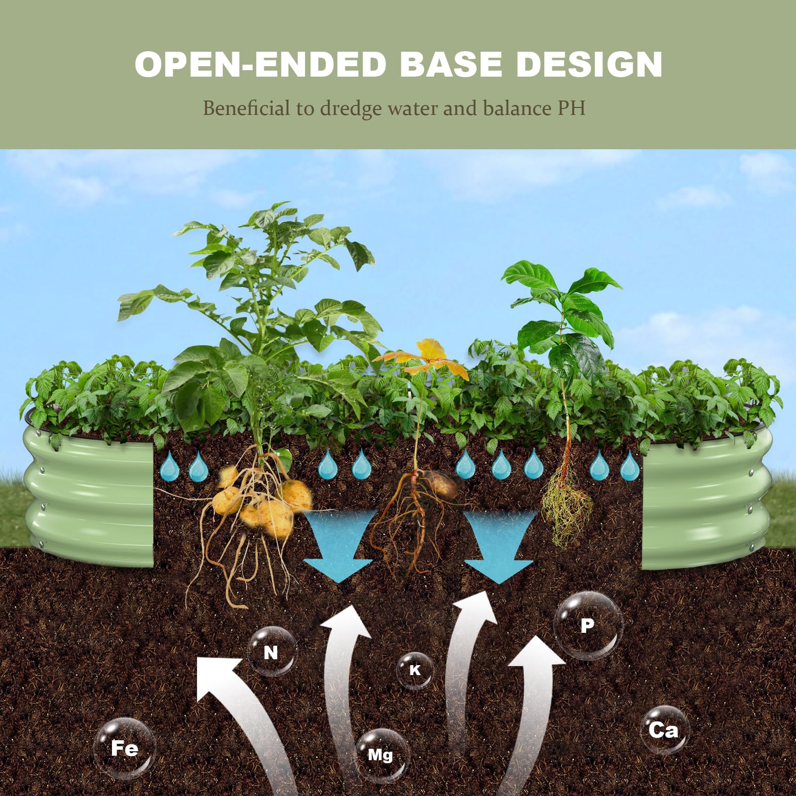 Patiobay in-use with vegetables showing easier harvesting and tidy growth