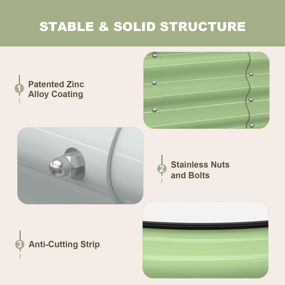 Patiobay rubber edging detail protecting hands and reducing sharp-edge risks