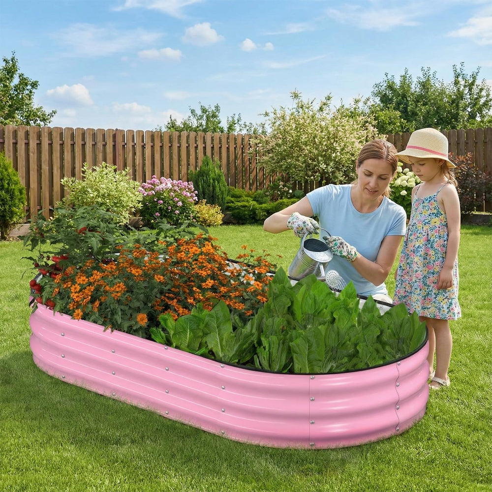 Patiobay size comparison with garden tools illustrating compact footprint and capacity