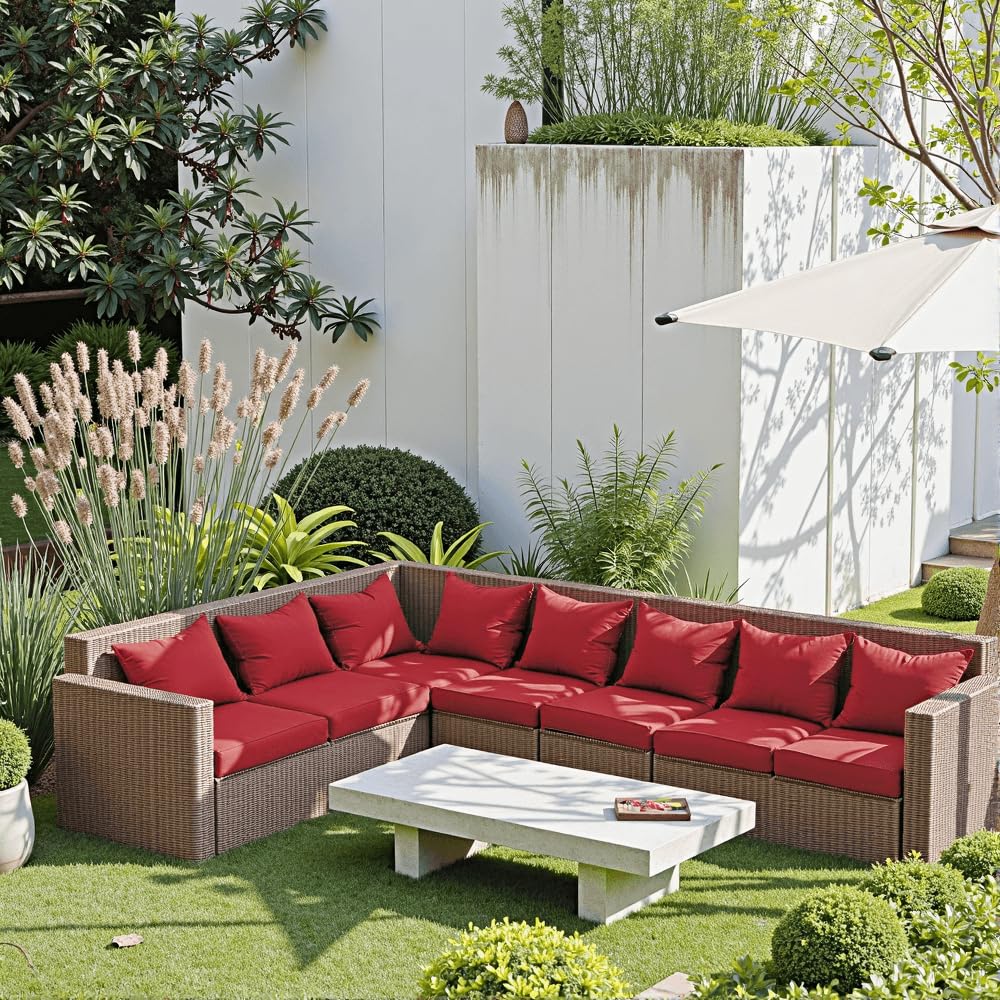 PatioGlow close-up of Oxford fabric texture highlighting water resistance and fade protection