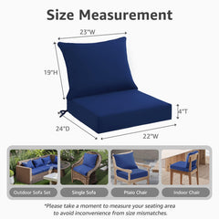 PatioGlow cushion on outdoor dining chair providing visible comfort benefit
