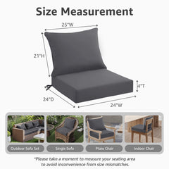 PatioGlow cushion placed on patio chair demonstrating comfortable seating
