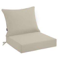PatioGlow front view of seat and back cushions showing neat tailoring benefit