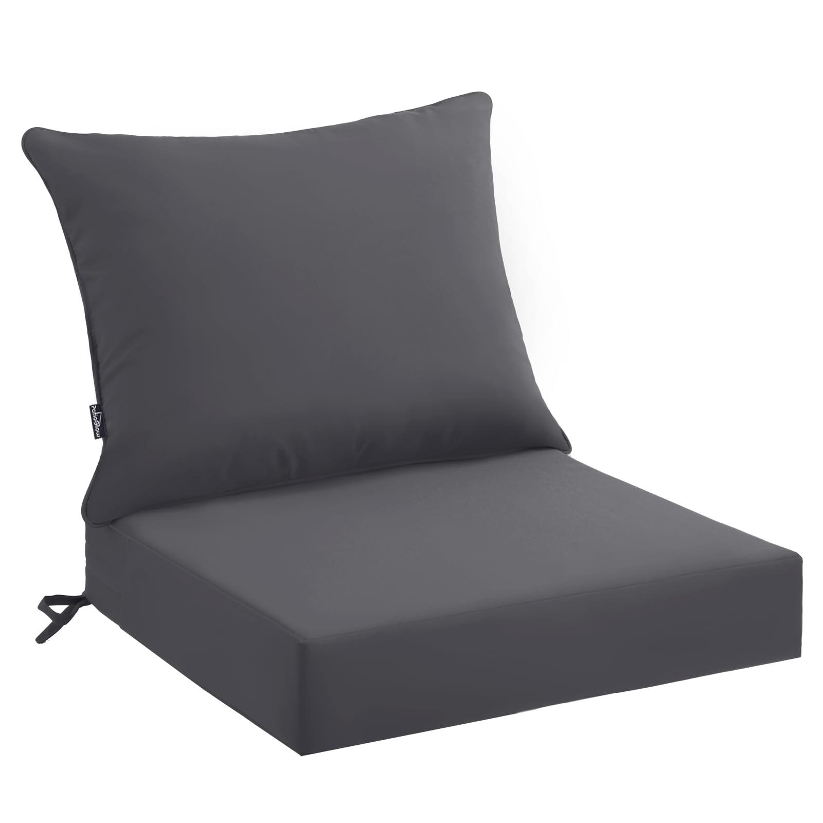 PatioGlow front view of grey cushion set showing clean styling and comfort