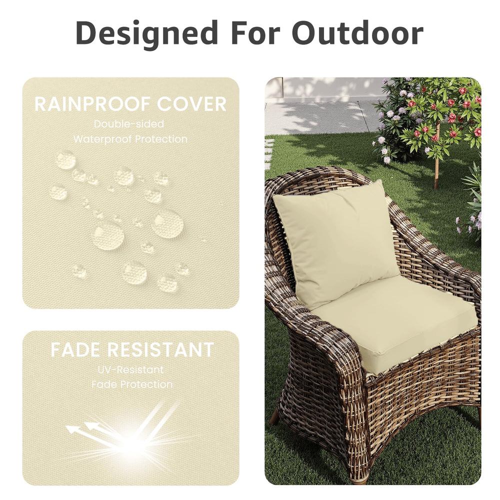 PatioGlow hidden zipper and inner lining detail showing waterproof protection