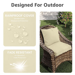 PatioGlow hidden zipper and inner lining detail showing waterproof protection