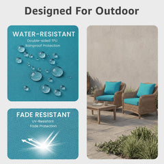 PatioGlow cushions in use on outdoor sofa, improves seating comfort and look