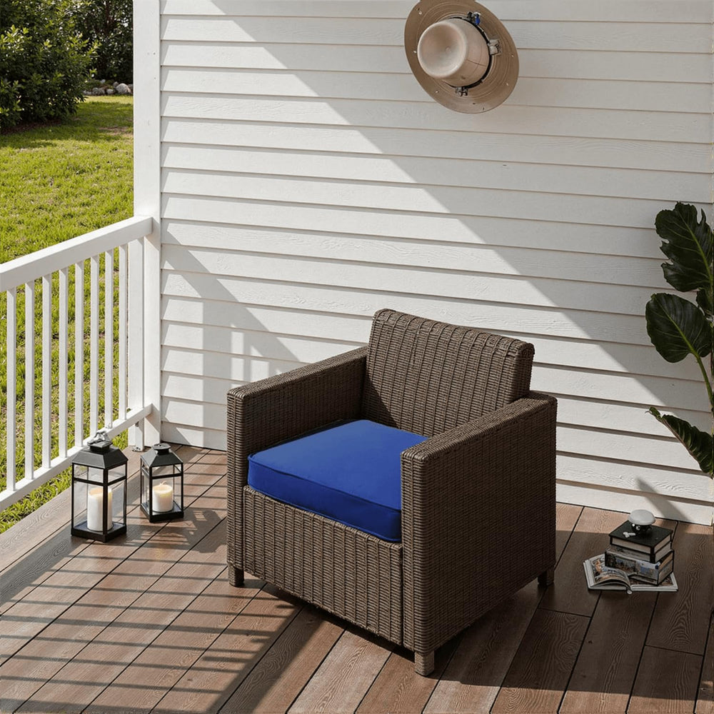 PatioGlow cushions on backyard dining set creating comfortable outdoor ambiance